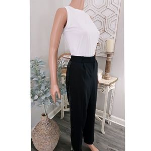 Michael Kors Black Light Wool Blend Sequin Side Stripe Straight Leg Dress Pants